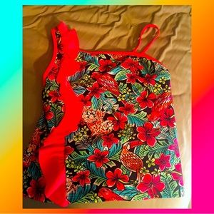 💜girls tropical swim top💜